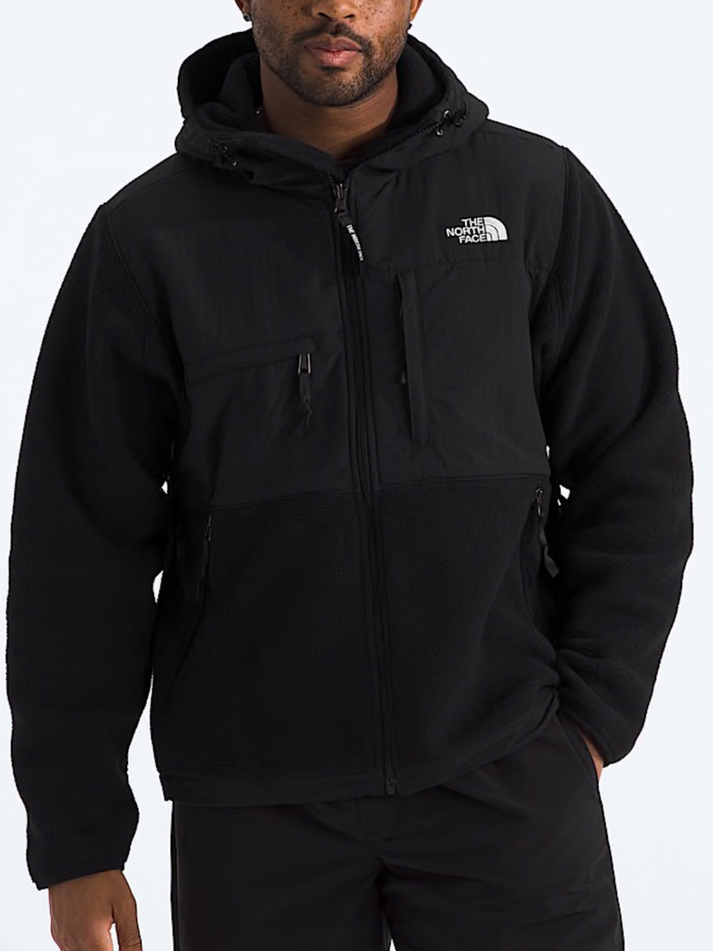 The North Face Men’s Black Retro Denali hooded fleece